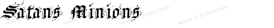 Satans Minions字体转换